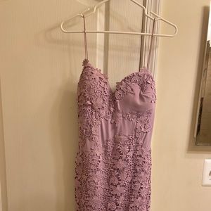 Lilac Floral Maxi Dress
